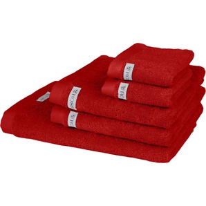 Handtuch Set ROSS Sinfonie Handtuch-Sets Gr. 5 tlg., rot (kirsche) Handtuch-Sets