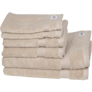 Handtuch Set SCHÖNER WOHNEN-KOLLEKTION Cuddly Handtücher (Packung) Gr. (6 St.), beige (sand) Handtuch-Sets schnell trocknende Airtouch-Qualität