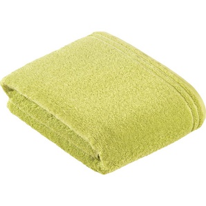 Handtuch VOSSEN Calypso Feeling Handtücher Gr. B/L: 100 cm x 150 cm (1 St.), grün (meadow green) Handtücher mit schmaler Bordüre aus 100% Baumwolle, Vegan, einfarbig