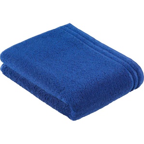 Handtuch VOSSEN Calypso Feeling Handtücher Gr. B/L: 67 cm x 140 cm (1 St.), blau (reflex blue) Handtücher mit schmaler Bordüre aus 100% Baumwolle, Vegan, einfarbig