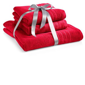 Handtuch WÄSCHEPUR WITT-PBK-Handtücher-temporär Gr. 3-teiliges Sparset, Frottier, 3 St., rot Handtücher