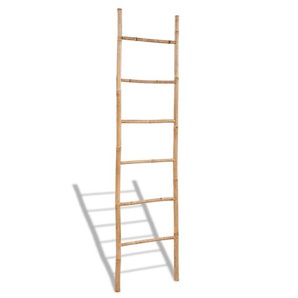 Handtuchleiter Bambus mit 6 Sprossen