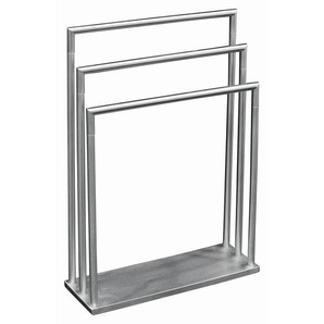 Handtuchständer, Edelstahl, Metall, eckig, 58x83x20 cm, Made in Germany, Badaccessoires, Duschzubehör, Handtuchhalter