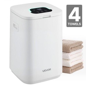 Handtuchwärmer Eimer Wärmegerät 20 L mit LED-Anzeige & Einstellung (Timer & Temperatur) & Sicherheitsschloss & 4 Haken, Towel Warmer für Spa Zuhause Badezimmer Waschküche Weiß MJJRTHS20LLEKCN4I001V2