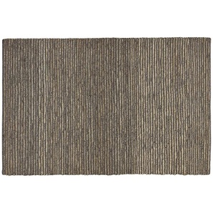 Handweb-Teppich - braun - Jute,Wolle - 90 cm | Möbel Kraft