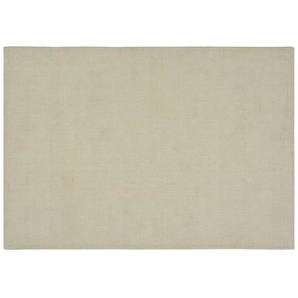 Handweb-Teppich - creme - Wolle - 140 cm | Möbel Kraft