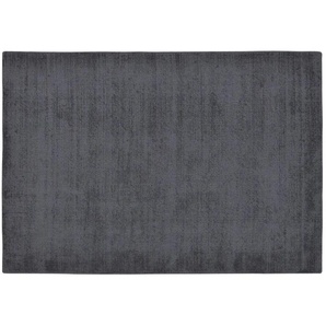 Handweb-Teppich - schwarz - Wolle - 160 cm | Möbel Kraft