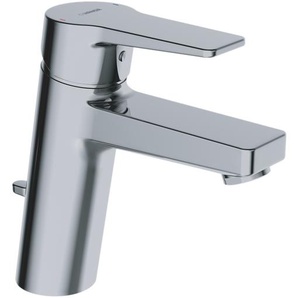 Hansa Waschtisch-Einhand-Einlochbatterie HANSATWIST DN 15, Ablaufgarnitur Vollhebel Metall verchromt 09012283