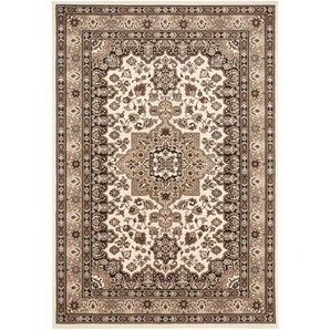 Hanse Home Flachwebeteppich Mirkan, Mehrfarbig, Beige, Kunststoff, orientalisch, rechteckig, 160x230 cm, Oeko-Tex® Standard 100, für Fußbodenheizung