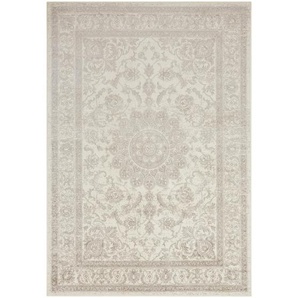 Hanse Home Flachwebeteppich Oriental, Grau, Creme, Textil, orientalisch, rechteckig, 160x230 cm, Oeko-Tex® Standard 100, für Fußbodenheizung geeignet,