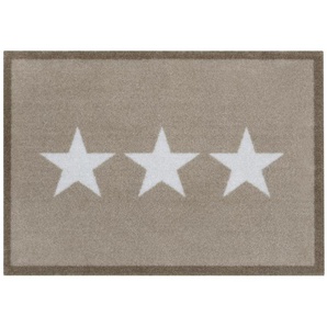 HANSE Home Fußmatte Sterne, Türmatte, rechteckig, Höhe: 7 mm, Schmutzfangmatte, Innen und Außen, Rutschfest, Wetterfest, Waschbar