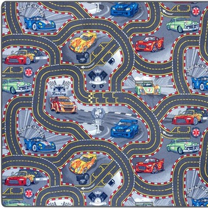HANSE Home Kinderteppich Spielteppich Kinder, rechteckig, Höhe: 6,5 mm, Kurzflor, Kinderzimmer, Teppich, Auto, Straßen, Schlafzimmer
