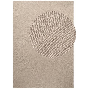 Hanse Home Wollteppich Eleni, Beige, Textil, Struktur, rechteckig, 80x150 cm, für Fußbodenheizung geeignet, in verschiedenen Größen erhältlich, pflegeleicht, strapazierfähig, Teppiche & Böden, Teppiche, Naturteppiche