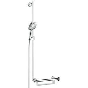 Hansgrohe Brausenset Raindance Select S 120 Ecosmart UComfort 1100mm L weiß/chrom, 26325400