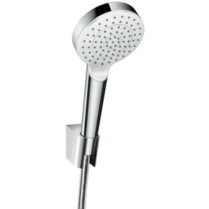 Hansgrohe - Crometta - Brausegarnitur 1jet, mit Halter Porter, 160 cm, weiß / verchromt 26567400