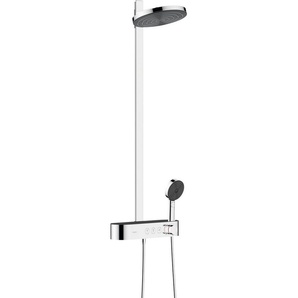 hansgrohe Duschsystem, 2 Strahlart(en), Komplett-Set, 26cm, wassersparend mit ShowerTablet Select 400