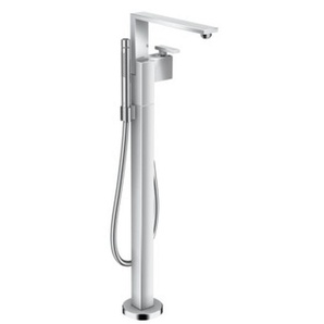 Hansgrohe Wannenmischer Axor Edge Fertigset zur Bodenmontage Diamantschliff chrom, 46441000