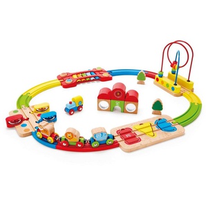 Hape Spielzeug-Eisenbahn Regenbogen-Puzzle Eisenbahnset, (Set), aus Holz
