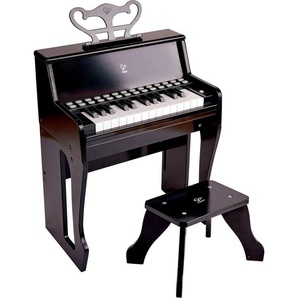 Hape Spielzeug-Musikinstrument Leuchttasten-Piano mit Hocker