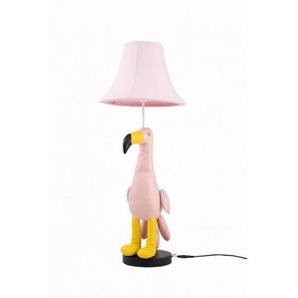 Happy Lamps Led-Kindertischleuchte Mingo der Flamingo, Rosa, Textil, rund,rund, F, 31.5x77.5x31.5 cm, Kippschalter, Stellfuß, Lampen & Leuchten, Innenbeleuchtung, Tischlampen
