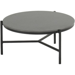 HARTMAN Carson Kaffeetisch, Schwarz / Grau, Aluminium / Keramik, 82 x 82 cm, Wetterbeständig, Pflegeleicht 23029008