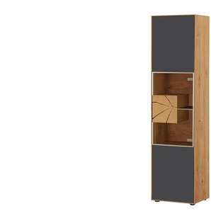 HARTMANN Vitrine Caya - grau - Materialmix - 50 cm - 196 cm - cm 39,0 | Möbel Kraft