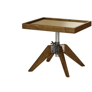 HASENA Beistelltisch - braun - Materialmix - 52 cm - 34 cm - cm 42,0 | Möbel Kraft