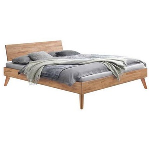 Hasena Bett, Kernbuche, Holz, Kernbuche, massiv, 200x200 cm, Über- und Sondergrößen erhältlich, in verschiedenen Holzarten Größen erhältlich,