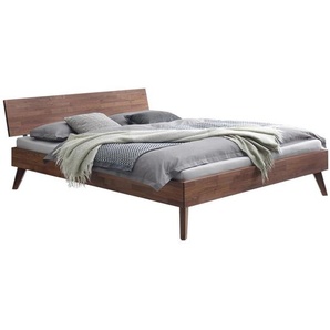 Hasena Bett, Nussbaum, Holz, Nussbaum, massiv, 140x200 cm, Über- und Sondergrößen erhältlich, in verschiedenen Holzarten Größen erhältlich, Schlafzimmer, Betten, Einzelbetten