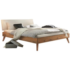 Hasena Bett, Wildeiche, Holz, Wildeiche, massiv, 90x200 cm, Über- und Sondergrößen erhältlich, in verschiedenen Holzarten Größen erhältlich,