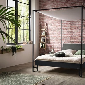Hasena Himmelbett Velino, Farbe: Anthracit, Bezugsfarbe: Kul smoke, Metallfarbe: Anthracit, verschiedene Größen