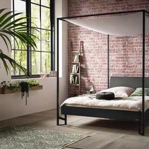 Hasena Himmelbett Velino, Farbe: Anthracit, Bezugsfarbe: Kul smoke, Metallfarbe: Anthracit, verschiedene Größen