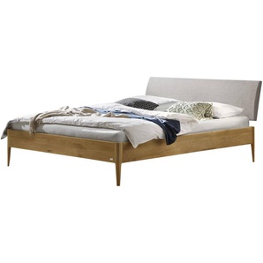 Hasena Lounge Fanano Bettgestell Massivholz Kopfteil gepolstert