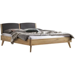 Hasena Lounge Mareto Bettgestell Massivholz Kopfteil gepolstert