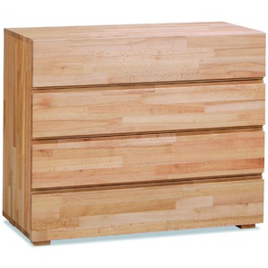 Hasena Lovara – Kommode mit 4 Schubladen, massive Buche oder Kernesche