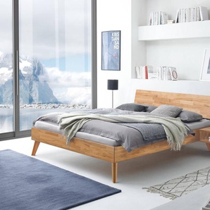 Hasena Massivholzbett Ancona, Farbe: -Kernbuche natur, geölt, verschiedene Größen