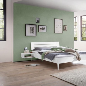 Hasena Massivholzbett Busseto, Farbe: Buche weiss deckend, lackiert, verschiedene Größen