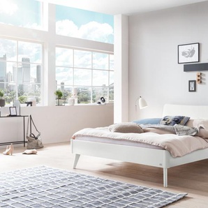 Hasena Massivholzbett Caluso, Farbe: Buche weiss deckend, lackiert, verschiedene Größen