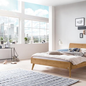 Hasena Massivholzbett Caluso, Farbe: Wildeiche natur, geölt, verschiedene Größen