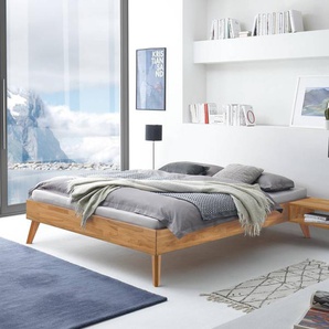 Hasena Massivholzbett Calvari, Farbe: Kernbuche natur, geölt, verschiedene Größen