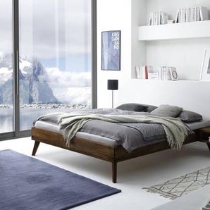 Hasena Massivholzbett Calvari, Farbe: Nussbaum, geölt, verschiedene Größen