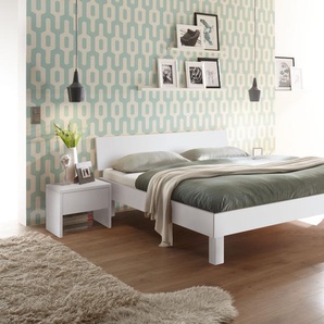 Hasena Massivholzbett Forti, Farbe: Buche weiss deckend, lackiert, verschiedene Größen