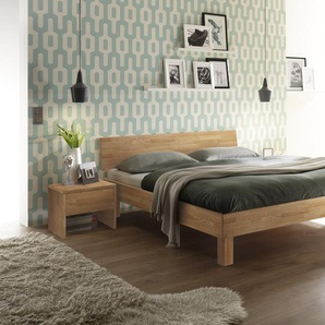 Hasena Massivholzbett Forti, Farbe: -Eiche bianco, geölt, verschiedene Größen