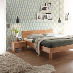 Hasena Massivholzbett Forti, Farbe: Kernbuche natur, geölt, verschiedene Größen