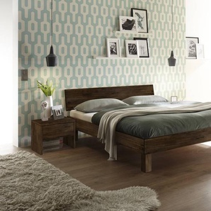 Hasena Massivholzbett Forti, Farbe: Nussbaum, geölt, verschiedene Größen