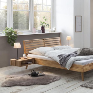 Hasena Massivholzbett Kendal, Farbe: Kernbuche natur, geölt, verschiedene Größen