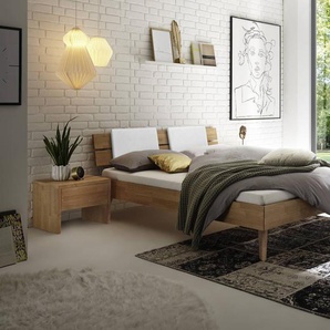 Hasena Massivholzbett Ortona, Farbe: -Eiche bianco, geölt, verschiedene Größen