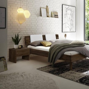 Hasena Massivholzbett Ortona, Farbe: -Nussbaum, geölt, verschiedene Größen