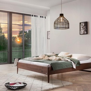 Hasena Massivholzbett Pieve, Farbe: Nussbaum, geölt, verschiedene Größen