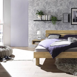 Hasena Massivholzbett Prato, Farbe: -Eiche bianco, geölt, verschiedene Größen